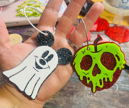 Magical Halloween Themed Acrylic Keychain/Bag Tag