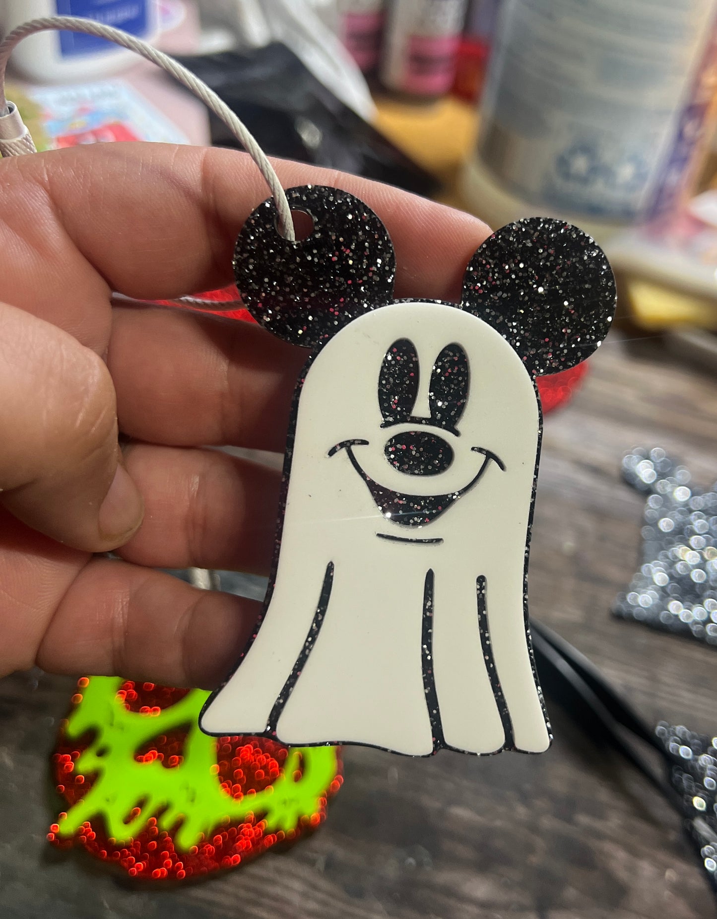 Magical Halloween Themed Acrylic Keychain/Bag Tag